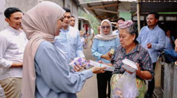 Rannya Pimpin Tidar NTB Sebar Makan Siang-Susu Gratis ke Masyarakat Lombok