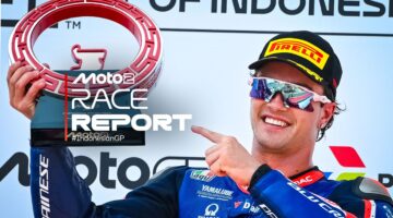 Moto2™ Indonesia: Guevara Menang Dramatis, Mario Aji Finis ke-20